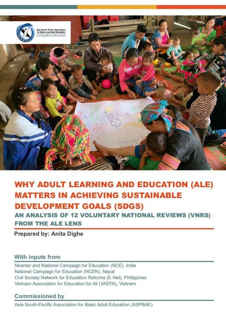 Regional ALE Report 2020 Why Adult Learning and Education (ALE