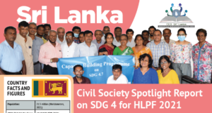 Sri Lanka - Civil Society Spotlight Report on SDG 4 for HLPF 2021 - ASPBAE