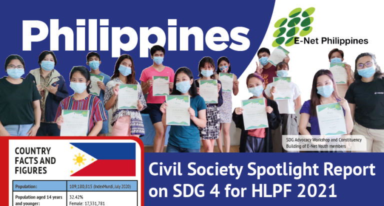 Philippines - Civil Society Spotlight Report on SDG 4 for HLPF 2021 ...